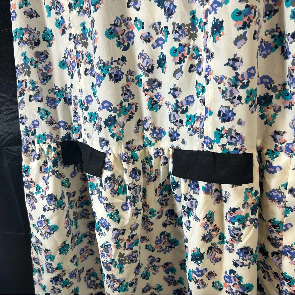 BCBGeneration Atlantis Cont Pocket Dress Shift Cap Sleeve Floral Print Size M - Picture 5 of 11